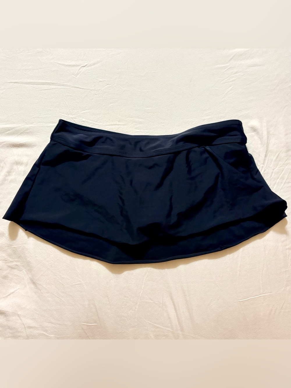Merona Black Women Size M Stretch Pull On Sexy Beach Pool Summer Mini Swim Skirt